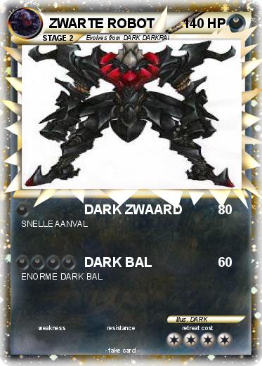 Pokemon ZWARTE ROBOT