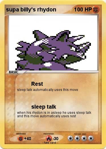 Pokemon supa billy's rhydon