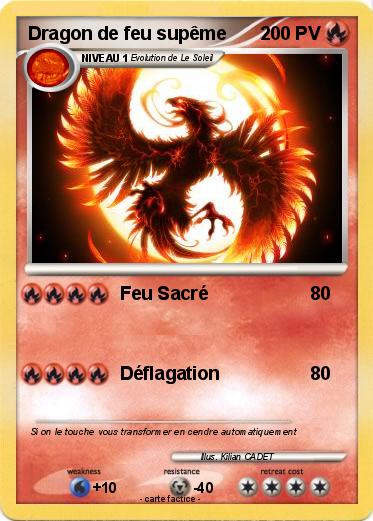 Pokemon Dragon de feu supême