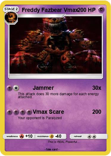 Pokemon Freddy Fazbear Vmax