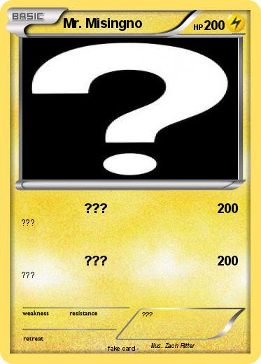 Pokemon Mr. Misingno