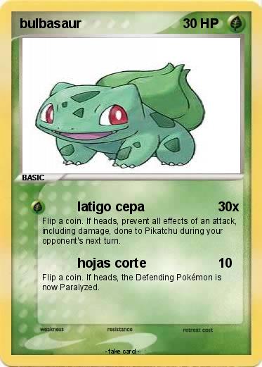 Pokemon bulbasaur