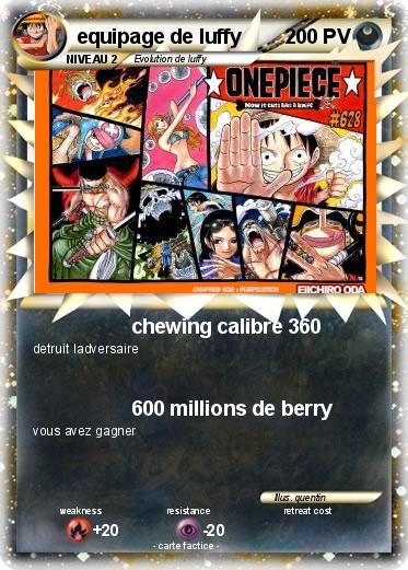 Pokemon equipage de luffy