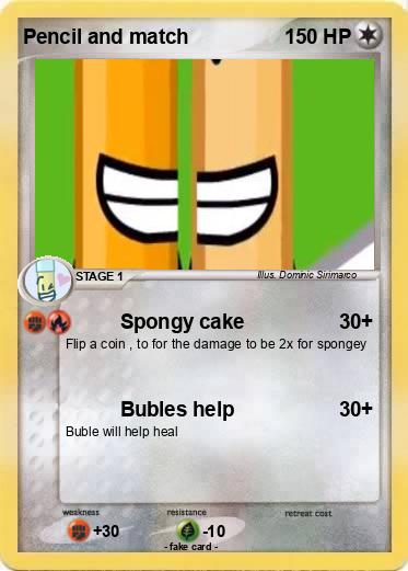 Pokemon Pencil and match