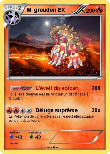 Pokemon M  groudon EX