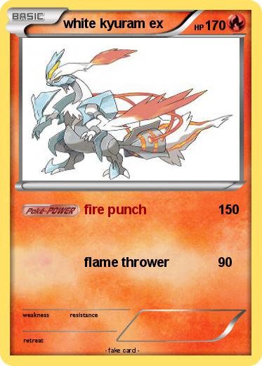 Pokemon white kyuram ex