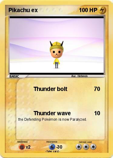 Pokemon Pikachu ex