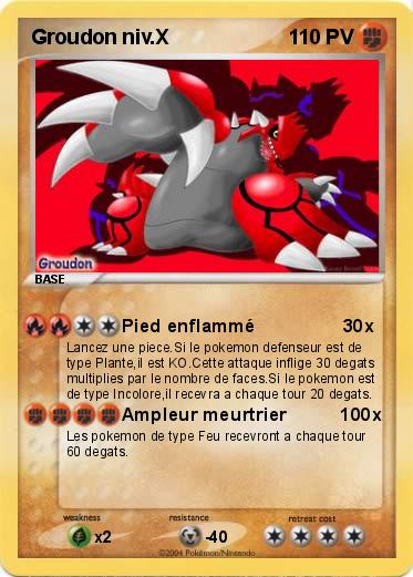 Pokemon Groudon niv.X
