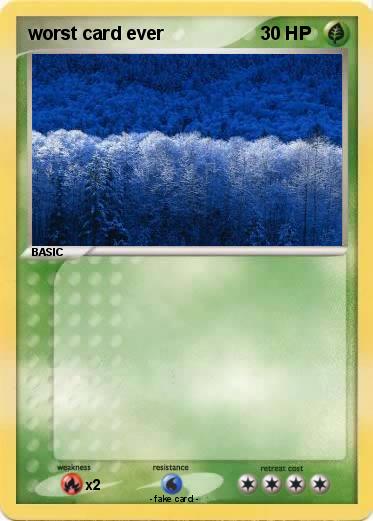 Pokemon worst card ever