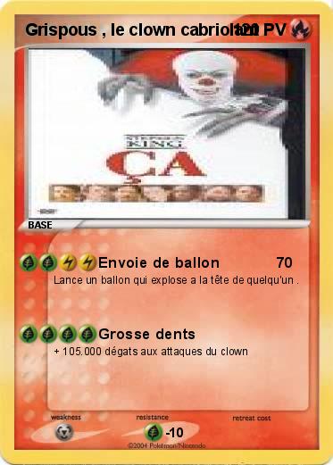 Pokemon Grispous , le clown cabriolant