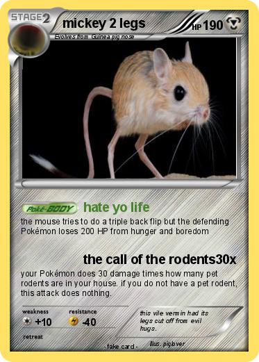 Pokemon mickey 2 legs