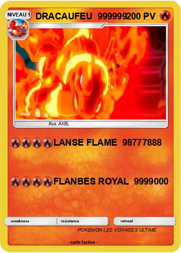 Pokemon DRACAUFEU  999999