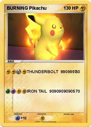 Pokemon BURNING Pikachu