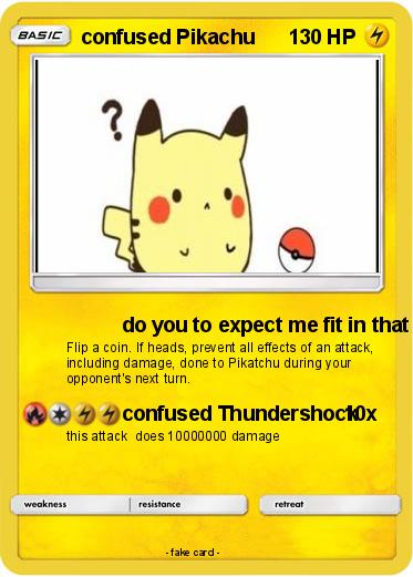 Pokemon confused Pikachu