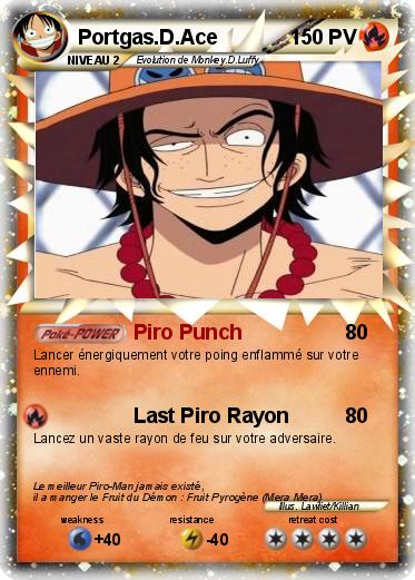 Pokemon Portgas.D.Ace