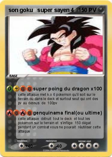 Pokemon son goku   super sayen 4  