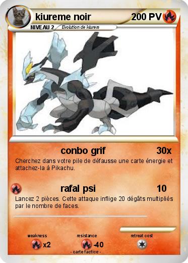 Pokemon kiureme noir