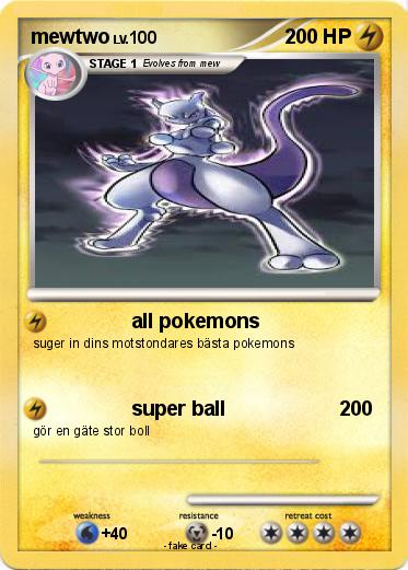 Pokemon mewtwo