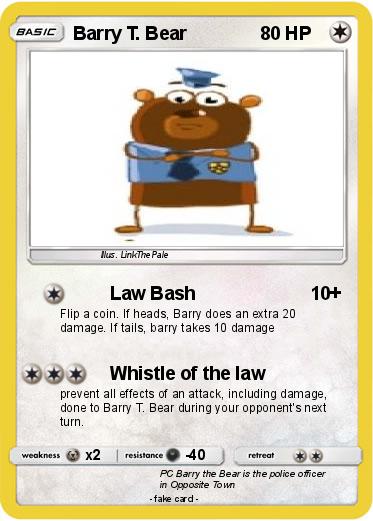 Pokemon Barry T. Bear