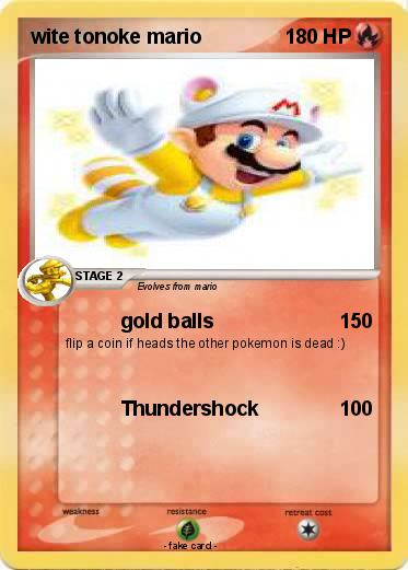 Pokemon wite tonoke mario