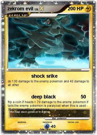 Pokemon zekrom evil