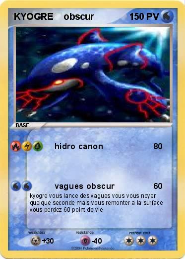 Pokemon KYOGRE    obscur