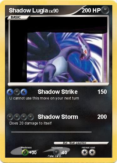 Pokemon Shadow Lugia