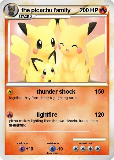 Pokemon the picachu family