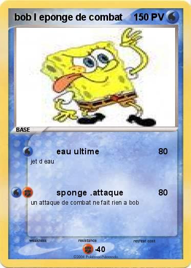 Pokemon bob l eponge de combat
