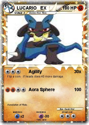 Pokemon LUCARIO   EX