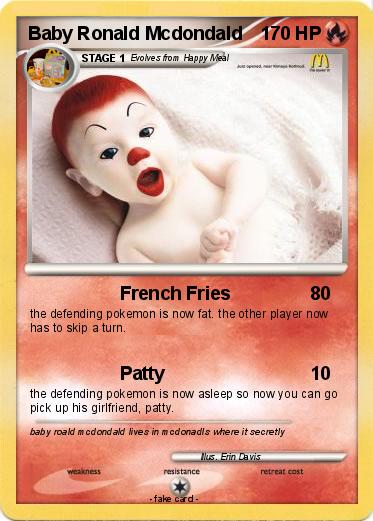 Pokemon Baby Ronald Mcdondald
