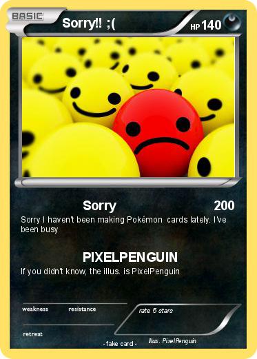 Pokemon Sorry!! ;(