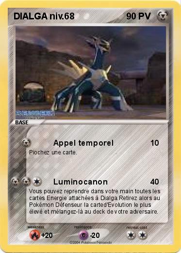 Pokemon DIALGA niv.68
