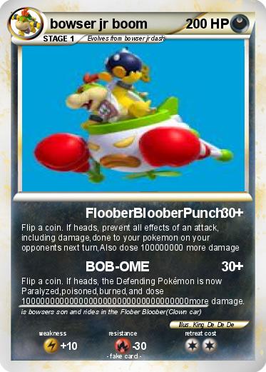 Pokemon bowser jr boom