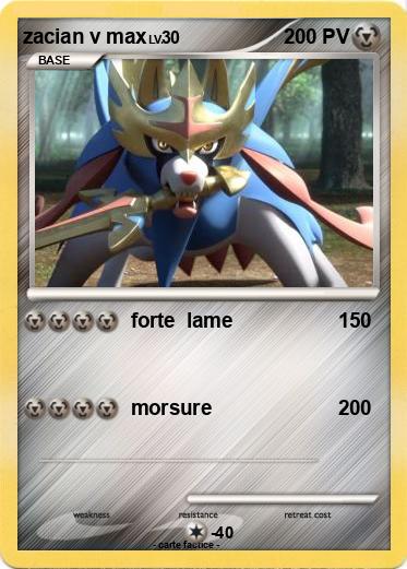 Pokemon zacian v max