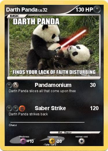 Pokemon Darth Panda