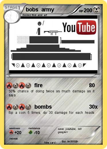 Pokemon bobs  army