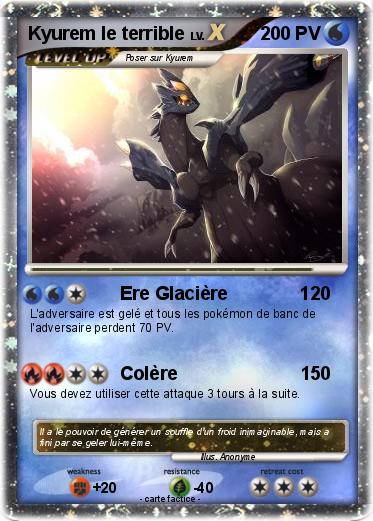 Pokemon Kyurem le terrible