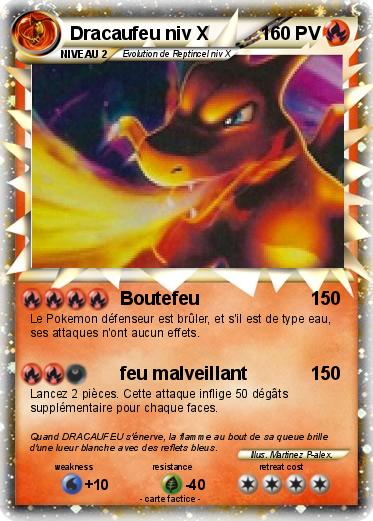 Pokemon Dracaufeu niv X