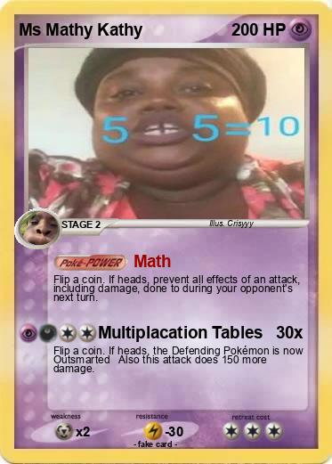Pokemon Ms Mathy Kathy