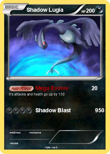 Pokemon Shadow Lugia