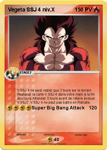 Pokemon Vegeta SSJ 4 niv.X