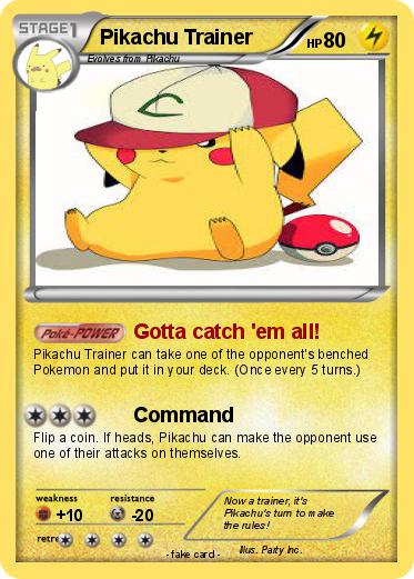 Pokemon Pikachu Trainer