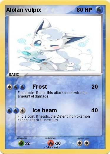 Pokemon Alolan vulpix