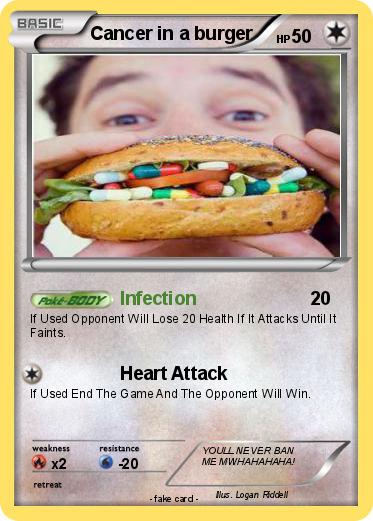 Pokemon Cancer in a burger