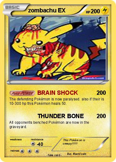 Pokemon zombachu EX