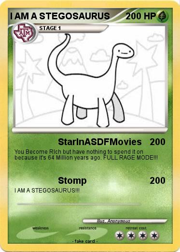 Pokemon I AM A STEGOSAURUS