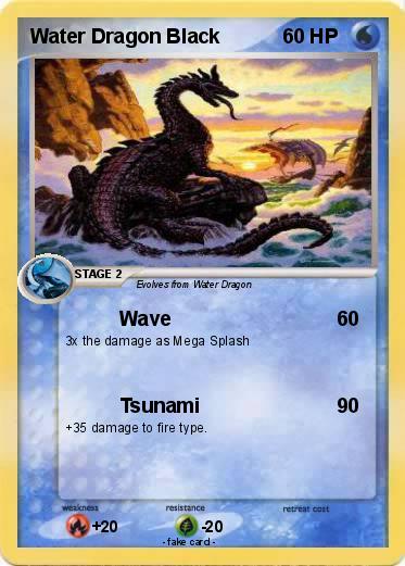 Pokemon Water Dragon Black
