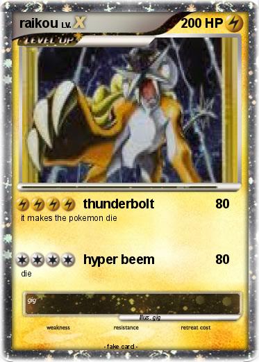 Pokemon raikou