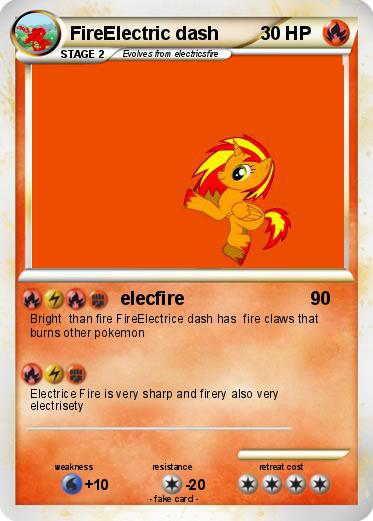 Pokemon FireElectric dash